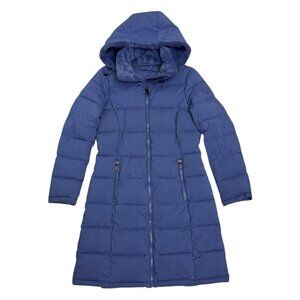 KENNETH COLE REACTION Designer Winter Puffer Long Parka Coat Womens Small